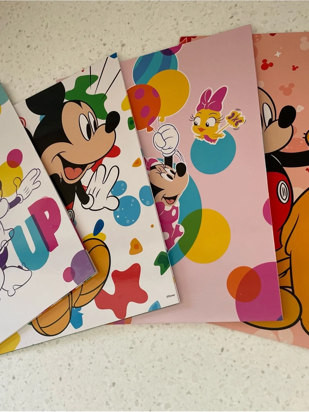 Disney Mickey & Minnie School Folders Set of 4
